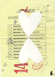 Glasački listić broj 14